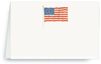 AMerican Flag place card